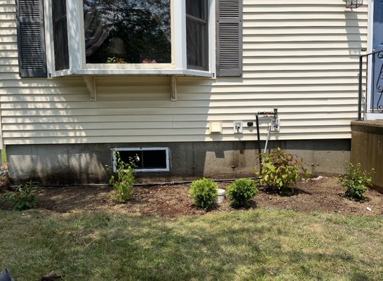 Plant and Mulch Job - The remodel was a dirt to stones and a mulch and plant job Plant and Mulch Job - The remodel was a dirt to stones and a mulch and plant job