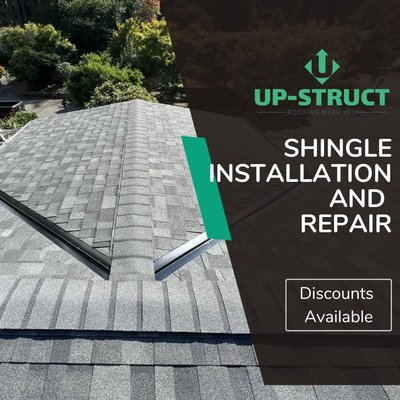 Shingle installation/repair - At Up-Struct LLC, our shingle installation and repair services are customized to offer resilient and visually appealing solutions for all your roofing requirements. Whether you require a full shingle roof installation or repairs to address damaged shingles, our team of professionals is dedicated to delivering dependable and long-lasting outcomes. We prioritize the use of premium materials and employ skilled techniques to safeguard the durability and aesthetics of your shingle roof.
Choose Up-Struct LLC for roofing solutions that combine quality, durability, and beauty. We are committed to enhancing the integrity and appearance of your roofing project Shingle installation/repair - At Up-Struct LLC, our shingle installation and repair services are customized to offer resilient and visually appealing solutions for all your roofing requirements. Whether you require a full shingle roof installation or repairs to address damaged shingles, our team of professionals is dedicated to delivering dependable and long-lasting outcomes. We prioritize the use of premium materials and employ skilled techniques to safeguard the durability and aesthetics of your shingle roof.
Choose Up-Struct LLC for roofing solutions that combine quality, durability, and beauty. We are committed to enhancing the integrity and appearance of your roofing project