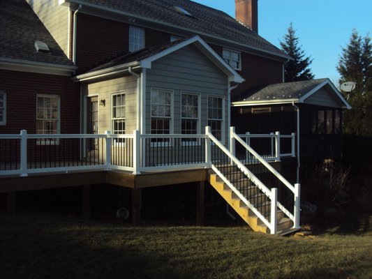 Deck function - This customer came to us with a failing deck with poor functionality. When we were done, they had a new deck they loved! Deck function - This customer came to us with a failing deck with poor functionality. When we were done, they had a new deck they loved!
