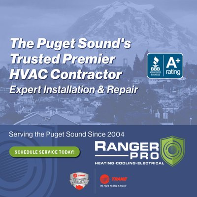Locally Trusted HVAC Contractor - Proudly serving residents in Pugent Sound and surrounding areas for over 20 years! Call us today for all your HVAC needs