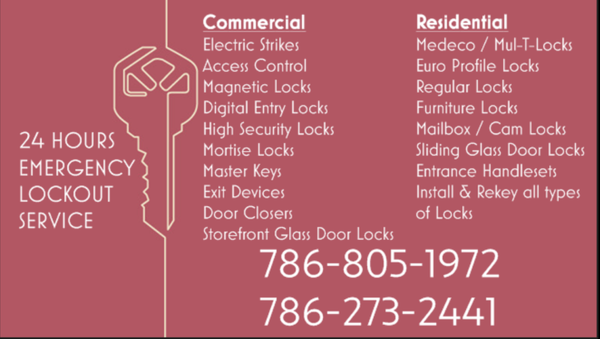 Commercial And Residential Services - Precise Lock Solutions. A 24 Hour Locksmith Available for Your Home, Business or Car.