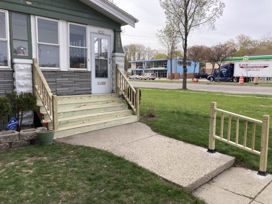 Stair Build Out and Railings replacement 2023 - This remodel was a stair and railing replacement. Stair Build Out and Railings replacement 2023 - This remodel was a stair and railing replacement.