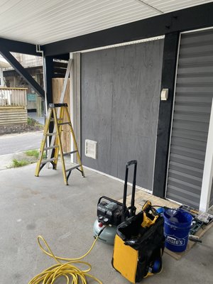 Ocean Lakes (August 2022) - At this beautiful home in Ocean Lakes I nailed up shiplap vertically on the side of the home (home sits on stilts). After I was finished nailing up the shiplap I then painted it flat white by spraying the wood. The sprayer works best for projects like this that have tiny little cracks and crevices that need to be painted. I used a flat white paint to give the shiplap the appearance of being whitewashed. I love how this project turned out! Ocean Lakes (August 2022) - At this beautiful home in Ocean Lakes I nailed up shiplap vertically on the side of the home (home sits on stilts). After I was finished nailing up the shiplap I then painted it flat white by spraying the wood. The sprayer works best for projects like this that have tiny little cracks and crevices that need to be painted. I used a flat white paint to give the shiplap the appearance of being whitewashed. I love how this project turned out!
