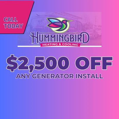 $2,500 OFF Any Generator Install - Expires March 31, 2026