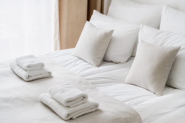 Hospitality and Airbnb Linen Service - Fresh linens are critical for comfort and cleanliness. We launder towels, sheets, pillowcases, comforters, and more for short- and long-term rentals. Your guests will appreciate the cleanliness, and you’ll appreciate the time saved.
We serve:
- Airbnbs & Vacation Rentals
- Bed & Breakfasts
- Hotels & Motels
- VRBO Hosts
- Daycares & Childcare Facilities (nap sheets & bedding) Hospitality and Airbnb Linen Service - Fresh linens are critical for comfort and cleanliness. We launder towels, sheets, pillowcases, comforters, and more for short- and long-term rentals. Your guests will appreciate the cleanliness, and you’ll appreciate the time saved.
We serve:
- Airbnbs & Vacation Rentals
- Bed & Breakfasts
- Hotels & Motels
- VRBO Hosts
- Daycares & Childcare Facilities (nap sheets & bedding)