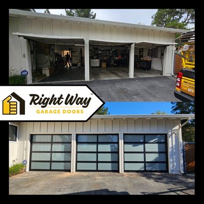 Emergency Garage Door Replacement! - Go from bent and drab to new and fab! Another emergency garage door replacement done the Right Way. Emergency Garage Door Replacement! - Go from bent and drab to new and fab! Another emergency garage door replacement done the Right Way.