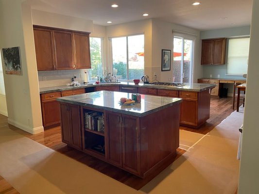 Eco springs El Dorado Hills - Just a huge difference, from a dark kitchen to a soft white . Great quality and excellent paint job!