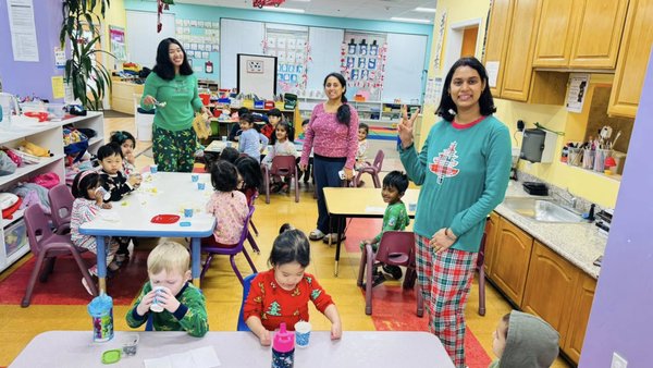 Preschool Program - Our curriculum builds confidence in preschoolers by giving activities that encourage them to become problem solvers and lifelong learners. Children engage in early reading, math, science, and social studies ideas via independent discovery, guided activities, and hands-on learning. They stay active as well, thanks to a fair dosage of running, jumping, and dancing. Our daily activities include circle time, weather, calendar, projects, free play, reading, creative writing, arts/crafts, outside play, etc.