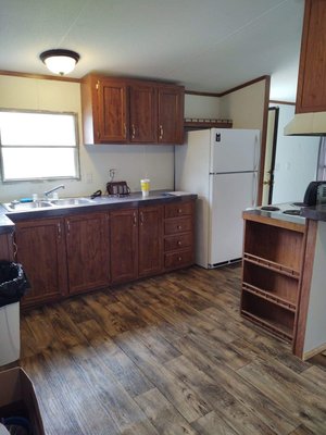 Mobile Home remodel 2020 - Mobile home was in bad had several leaks, hoes in sheet rock, hoes in floor and bad need of paint