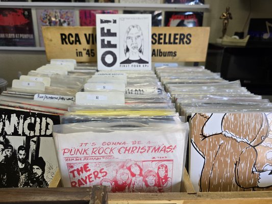 More Sections Around The Store - Along with albums, CDs and cassettes... You'll also find 45s, a new arrivals section, our collector's area with high end records, memorabilia and more! More Sections Around The Store - Along with albums, CDs and cassettes... You'll also find 45s, a new arrivals section, our collector's area with high end records, memorabilia and more!