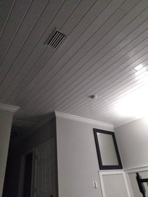 Finish Trim project 2017, Bradenton - This home was purchased as a new build, homeowner requested full tongue and groove ceilings throughout the second floor of the home, along with crown moulding, baseboards, and judges panels. Finish Trim project 2017, Bradenton - This home was purchased as a new build, homeowner requested full tongue and groove ceilings throughout the second floor of the home, along with crown moulding, baseboards, and judges panels.