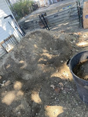 Junk removal- post construction clean up - Removal of dirt and rubble from a construction project. Junk removal- post construction clean up - Removal of dirt and rubble from a construction project.
