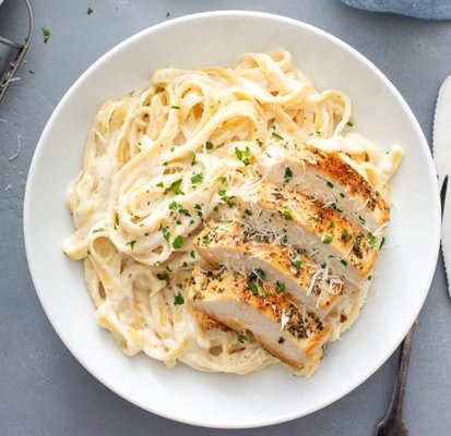 Alfredo Dishes - We have a variety of Alfredo options available, such as Salmon, vegetarian, chicken, and shrimp.