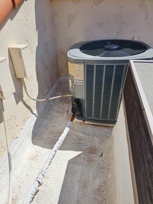 service call and estimate for a customer. - customer called in because her main house unit wasn't cooling the home, and her mini split was not turning on.