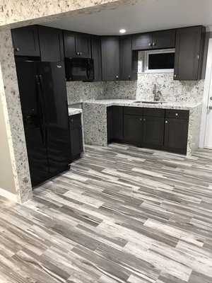 Fully finished Basement Delicatus White Quartz Countertops! 100% customer satisfaction! - Fully finished basement! It actually look like it was the Main floor 😃