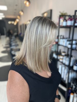 Our Work - Looking for a complete hair transformation or simply want to refresh your look? At Grey & Sage Salon, we specialize in unlocking your hair's full potential. Browse our extensive portfolio showcasing our expertise in a variety of services, including stunning Balayage creations, vibrant Highlights, sleek Keratin treatments, beautiful Blonde shades, luxurious Extensions and more. Get inspired by the hair magic we create and see how we can transform your hair into a masterpiece!