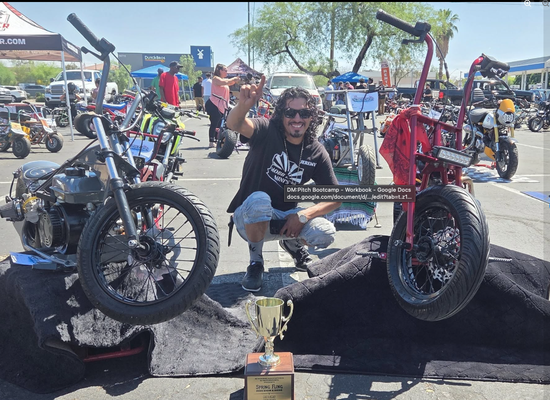 Unleash Your Mini Bike Obsession at DJ Motor Sports - DJ Motor Sports is your one-stop destination for mini bike performance, parts, and custom builds. Whether you're looking for cutting-edge engines, precision carburetors, or show-stopping custom rides, we've got new inventory arriving all the time, and the expert knowledge to match. Don’t miss our next big event—the Monster Mash Minibike Show & Shine—and stop by the shop to find everything you need to turn your mini bike dreams into a reality. Built for speed, fun, and that one-of-a-kind ride—only at DJ Motor Sports! Unleash Your Mini Bike Obsession at DJ Motor Sports - DJ Motor Sports is your one-stop destination for mini bike performance, parts, and custom builds. Whether you're looking for cutting-edge engines, precision carburetors, or show-stopping custom rides, we've got new inventory arriving all the time, and the expert knowledge to match. Don’t miss our next big event—the Monster Mash Minibike Show & Shine—and stop by the shop to find everything you need to turn your mini bike dreams into a reality. Built for speed, fun, and that one-of-a-kind ride—only at DJ Motor Sports!