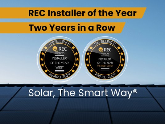 REC Installer of the Year - NRG Clean Power was honored as REC Installer of the Year for two consecutive years, 2024 and 2025, recognizing our excellence in residential solar installation on the West Coast. This award highlights our commitment to quality, safety, and innovative solar solutions. With decades of experience, our team continues to deliver high-efficiency, reliable solar systems, helping homeowners harness clean energy the smart way. REC Installer of the Year - NRG Clean Power was honored as REC Installer of the Year for two consecutive years, 2024 and 2025, recognizing our excellence in residential solar installation on the West Coast. This award highlights our commitment to quality, safety, and innovative solar solutions. With decades of experience, our team continues to deliver high-efficiency, reliable solar systems, helping homeowners harness clean energy the smart way.