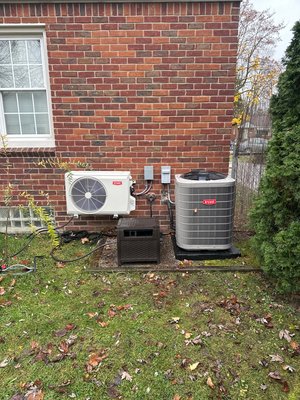ac upgrade - ac condenser including a ductless heating and cooling system