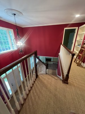 Foyer Painting - This foyer was a repaint job, it took two days for prep work and drywall repairs plus painting walls twocoats. Foyer Painting - This foyer was a repaint job, it took two days for prep work and drywall repairs plus painting walls twocoats.