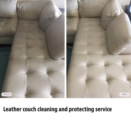 Leather Cleaning & Protecting Service - Often times, getting your leather professionally cleaned and protected is all that’s needed to make it look great again. Fibrenew can rejuvenate leather and remove discoloration and blemishes from pets, children, food and drink stains, pen markings and more. Our leather conditioning service re-moisturizes, revitalizes and renews leather to give it a fresh new look and feel that also extends its life.