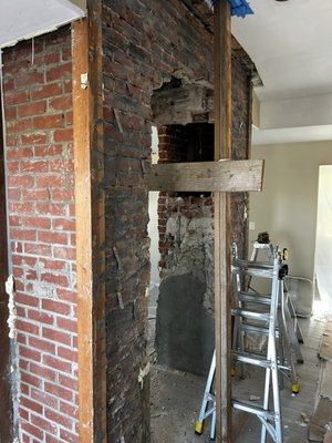 Chimney demo 2024 - Removal of all brick