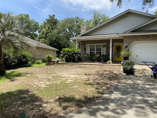 Sod Replacement / Landscape Design & Install (1 day project) - Lillian, AL: Complete sod removal and replacement / Landscape design & install. 1 day project Sod Replacement / Landscape Design & Install (1 day project) - Lillian, AL: Complete sod removal and replacement / Landscape design & install. 1 day project