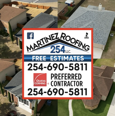 🏠 Martinez Roofing 254 LLC: Professional Roofing Excellence You Can Trust - Experience top-tier roofing solutions with Martinez Roofing 254, serving both residential and commercial clients with dedication and skill. From seamless roof replacements to meticulous leak repairs and storm restoration, every project showcases expert craftsmanship and reliable service. Our team’s attention to detail ensures results built to last—on time and on budget.
📞 Call (254) 690-5811 for a quick response and exceptional results.