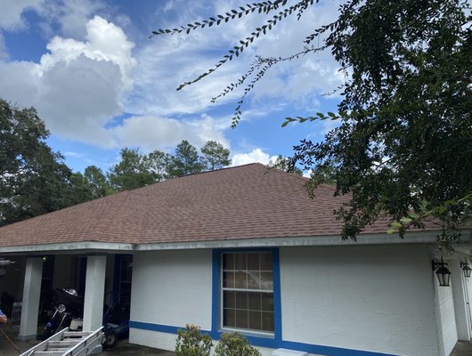 Sunset Brick Roof - A normal Reroof - Enjoy the before and after photos :D Sunset Brick Roof - A normal Reroof - Enjoy the before and after photos :D