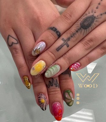 Gel X - This is GelX with nail art Gel X - This is GelX with nail art