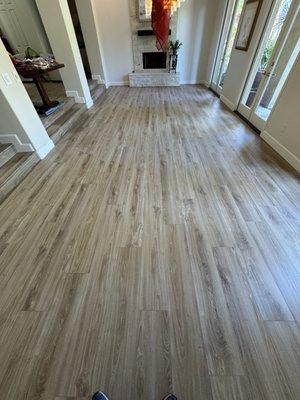Home floor renovation - This remodel was done in the living room.