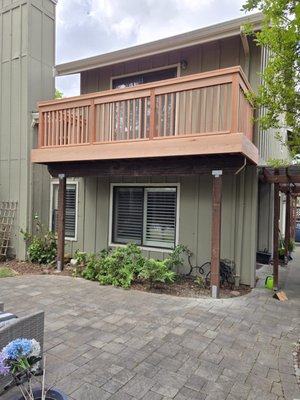 New deck - This new beautiful deck needed primer and paint in order to survive! Summer Painting will do it again. New deck - This new beautiful deck needed primer and paint in order to survive! Summer Painting will do it again.