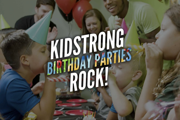 Book a Party - KidStrong parties are the ULTIMATE celebration experience!
Get ready for 90 minutes of non-stop party time, guided by not just one, but TWO professional coaches!
What to expect:
Special event programming led by our KidStrong coaches
Help with set up and clean up
The WHOLE place to yourself!
Our parties are perfect for celebrating kids ages 1 to 11 years old.
Come party at KidStrong, enjoy your party food and let our coaches clean up for you!
Give your kid the celebration of a lifetime. Book now and get ready to party!
After you book your party, we’ll reach out the week before to confirm your final headcount.
If you have any additional questions contact your center. Book a Party - KidStrong parties are the ULTIMATE celebration experience!
Get ready for 90 minutes of non-stop party time, guided by not just one, but TWO professional coaches!
What to expect:
Special event programming led by our KidStrong coaches
Help with set up and clean up
The WHOLE place to yourself!
Our parties are perfect for celebrating kids ages 1 to 11 years old.
Come party at KidStrong, enjoy your party food and let our coaches clean up for you!
Give your kid the celebration of a lifetime. Book now and get ready to party!
After you book your party, we’ll reach out the week before to confirm your final headcount.
If you have any additional questions contact your center.