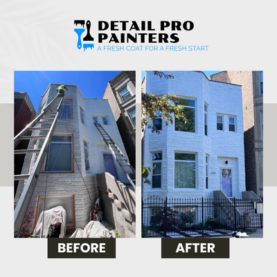 Exterior Brick Transformation - This project involved painting the exterior brick of a home to refresh its look and enhance its curb appeal. The original brick was faded and had been subjected to years of wear from weather exposure. Our team at Detail Pro Painters carefully prepped the surface, ensuring that it was clean and smooth for optimal paint adhesion.
We used high-quality, weather-resistant paint to give the brick a modern, clean look while adding an extra layer of protection from the elements. The transformation was immediate—what once looked dated and worn is now a fresh and vibrant feature of the home.
Whether you’re looking to update your home’s exterior or add lasting protection, Detail Pro Painters delivers exceptional results. We pride ourselves on our meticulous preparation, superior paint application, and attention to detail, ensuring that every project enhances your property’s beauty and value.
Contact us today for a consultation, and let us help you give your exterior a stylish and protective upgrade! Exterior Brick Transformation - This project involved painting the exterior brick of a home to refresh its look and enhance its curb appeal. The original brick was faded and had been subjected to years of wear from weather exposure. Our team at Detail Pro Painters carefully prepped the surface, ensuring that it was clean and smooth for optimal paint adhesion.
We used high-quality, weather-resistant paint to give the brick a modern, clean look while adding an extra layer of protection from the elements. The transformation was immediate—what once looked dated and worn is now a fresh and vibrant feature of the home.
Whether you’re looking to update your home’s exterior or add lasting protection, Detail Pro Painters delivers exceptional results. We pride ourselves on our meticulous preparation, superior paint application, and attention to detail, ensuring that every project enhances your property’s beauty and value.
Contact us today for a consultation, and let us help you give your exterior a stylish and protective upgrade!