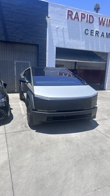 Tesla Cyber truck Two tone PPF - This cyber truck owner came in for custom two tone PPF. You can not only change color of the truck, but also protect it Tesla Cyber truck Two tone PPF - This cyber truck owner came in for custom two tone PPF. You can not only change color of the truck, but also protect it