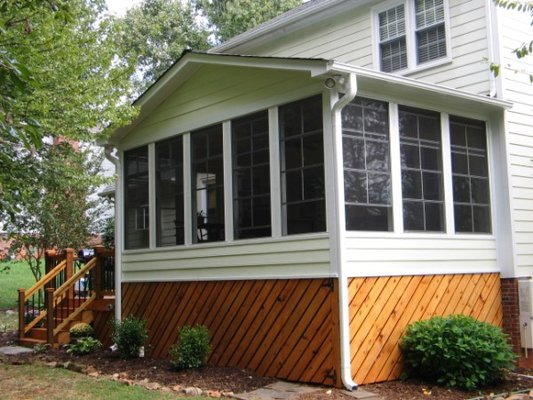 Sun Rooms and 3 Season Rooms - Welcome to JFK Construction, Inc. providing quality home remodeling since 1979. Our many years of service to Charlotte and the surrounding communities have made us a local favorite. We owe it to homeowners like you! You have welcomed us into your home to deliver professional service and quality projects for your comfort and enjoyment.
Our projects have included all kinds of home additions and renovations. Below is a partial list of some of these projects:
Master Bedroom Suites
Room Additions including 2nd Story Additions
Custom Kitchen and Bath Renovations
Front Entrance Remodels
Basement Renovations
Attic Renovations
Sunrooms, Porches, Decks and Patios
We hope you will tour our company online and enjoy the beautiful photos in our gallery, the kind words from our customers and the remodeling tips and information. Please feel free to share with us any suggestions or improvements as we are always looking for ways to better serve our remodeling family.
If you have questions about a remodeling project, just let us know. You can phone us or send a simple request using our online form on the “Contact Us” page. It will be our pleasure to assist you in any way possible. Sun Rooms and 3 Season Rooms - Welcome to JFK Construction, Inc. providing quality home remodeling since 1979. Our many years of service to Charlotte and the surrounding communities have made us a local favorite. We owe it to homeowners like you! You have welcomed us into your home to deliver professional service and quality projects for your comfort and enjoyment.
Our projects have included all kinds of home additions and renovations. Below is a partial list of some of these projects:
Master Bedroom Suites
Room Additions including 2nd Story Additions
Custom Kitchen and Bath Renovations
Front Entrance Remodels
Basement Renovations
Attic Renovations
Sunrooms, Porches, Decks and Patios
We hope you will tour our company online and enjoy the beautiful photos in our gallery, the kind words from our customers and the remodeling tips and information. Please feel free to share with us any suggestions or improvements as we are always looking for ways to better serve our remodeling family.
If you have questions about a remodeling project, just let us know. You can phone us or send a simple request using our online form on the “Contact Us” page. It will be our pleasure to assist you in any way possible.
