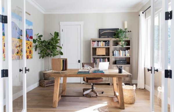 Home Office Transformation - We transformed this dark, hidden home office into a bright, prominent space that the owners could be proud of displaying off the entrance of the home. Home Office Transformation - We transformed this dark, hidden home office into a bright, prominent space that the owners could be proud of displaying off the entrance of the home.