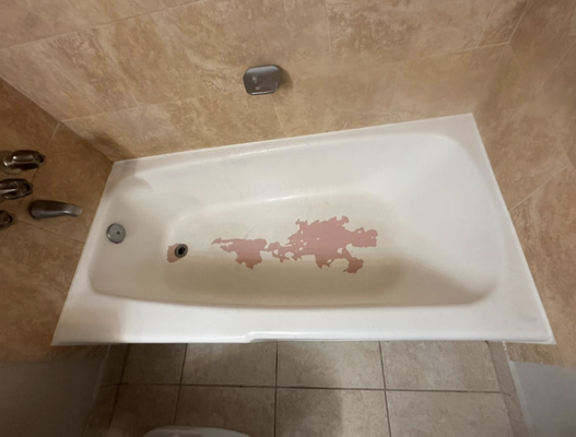 Master bathroom and guest bathroom repair and reglaze. - Reglaze of bathtubs and shower walls in master bathroom, Reglaze of bathtub in guest bathroom too.