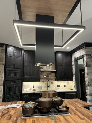 Kitchen custom cabinet lighting - Full kitchen remodel. Adding custom lighting makes all the difference. Customer wanted to make their new kitchen stand out from the rest. Kitchen custom cabinet lighting - Full kitchen remodel. Adding custom lighting makes all the difference. Customer wanted to make their new kitchen stand out from the rest.