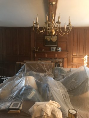 Interior Painting - This was a great success rastained the old dry out panels to look new again Interior Painting - This was a great success rastained the old dry out panels to look new again