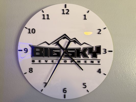 Custom Clocks - Looking for a custom clock built around your business, vehicle, hobby, or a gift idea? FORG3D makes acrylic wall clocks that are designed for the person who will own them—not pulled from a shelf.
Browse this portfolio for examples of our engraved artwork, business logo clocks, automotive designs, and bold gear-inspired pieces. We offer multiple sizes, with backlighting available on select designs. If you have a logo, photo, or rough idea, we can talk through what will work best as a clock.
Call FORG3D to discuss your idea and get a quote. Tell us the size you have in mind, what you’d like featured, and when you need it. Custom Clocks - Looking for a custom clock built around your business, vehicle, hobby, or a gift idea? FORG3D makes acrylic wall clocks that are designed for the person who will own them—not pulled from a shelf.
Browse this portfolio for examples of our engraved artwork, business logo clocks, automotive designs, and bold gear-inspired pieces. We offer multiple sizes, with backlighting available on select designs. If you have a logo, photo, or rough idea, we can talk through what will work best as a clock.
Call FORG3D to discuss your idea and get a quote. Tell us the size you have in mind, what you’d like featured, and when you need it.