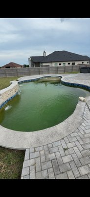 Algae treatment - A realtor reached out to us to treat the pool and help get it ready for walk through. We turned this pool in around in less than 2 days, and the pool was ready for walk through. Algae treatment - A realtor reached out to us to treat the pool and help get it ready for walk through. We turned this pool in around in less than 2 days, and the pool was ready for walk through.