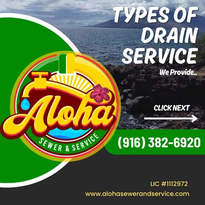 Types of Drain Service We Provide - Camera / Snaking
Hydrojetting
CIPP Lining
Epoxy Resin Lining
Pipe Burst
Check out our Specials and Deals Page for more Info! Types of Drain Service We Provide - Camera / Snaking
Hydrojetting
CIPP Lining
Epoxy Resin Lining
Pipe Burst
Check out our Specials and Deals Page for more Info!
