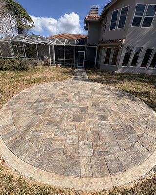 Sand & Seal - Palm Harbor - Bring your outdoor walkways back to life with our expert Sand & Seal service in Palm Harbor. We start by thoroughly cleaning your walkway, removing dirt, weeds, and stains. Next, we apply premium sand to fill and stabilize all the joints, preventing weed growth and shifting. Finally, we seal the entire surface with a high-quality, weather-resistant sealant to enhance color, protect against stains, and ensure long-lasting durability.
