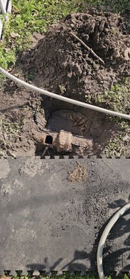Sewer Repair - Fixed a busted sewer line for a customer just in time for Christmas! Sewer Repair - Fixed a busted sewer line for a customer just in time for Christmas!
