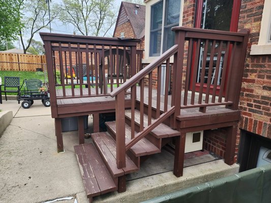 Trex Deck - 2026 - Customer wanted a Trex Deck in the Back Yard that resembled what they had. Trex Deck - 2026 - Customer wanted a Trex Deck in the Back Yard that resembled what they had.