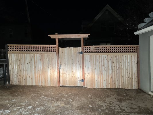Rear fence rebuild - Another happy customer Rear fence rebuild - Another happy customer