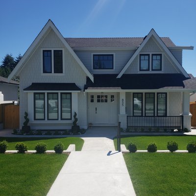 East 13th North Vancouver - $25,000 plus

We helped this custom home builder create the backyard of his dreams. The raised concrete block deck area is complete with a huge interlock paving stone patio. This client has a space for family and friends to spend time, overlooking a beautiful new lawn with matching paver pathway access to the lane home.
