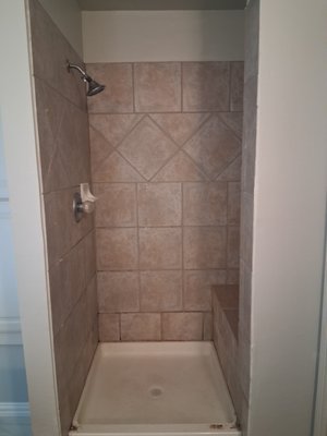 Walk-in Shower Remodel - This Client had a shower that was around 10 years old and getting worn our and not matching there new bathroom. Went with a all new shower and base in Azure Bay. Client really enjoys how much brighter it looks as well as the custome matching no slip shower base and the stainless grab bars. Let us give you a quote today and how we can update your home. Call or TXT 817-975-7978 Walk-in Shower Remodel - This Client had a shower that was around 10 years old and getting worn our and not matching there new bathroom. Went with a all new shower and base in Azure Bay. Client really enjoys how much brighter it looks as well as the custome matching no slip shower base and the stainless grab bars. Let us give you a quote today and how we can update your home. Call or TXT 817-975-7978