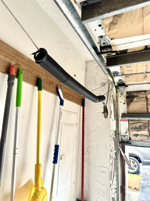 Spring system conversion - Extension Spring to Torsion Spring Conversion
Converted an outdated extension spring system to a safer and more reliable torsion spring system. Torsion springs provide smoother door operation, reduce wear on the garage door opener, and offer improved balance and safety compared to traditional extension springs. This upgrade includes new torsion springs, shaft, cable drums, center bearing, end bearing plates, and lift cables. A great long-term solution for homeowners looking for quieter operation, increased durability, and enhanced safety. Spring system conversion - Extension Spring to Torsion Spring Conversion
Converted an outdated extension spring system to a safer and more reliable torsion spring system. Torsion springs provide smoother door operation, reduce wear on the garage door opener, and offer improved balance and safety compared to traditional extension springs. This upgrade includes new torsion springs, shaft, cable drums, center bearing, end bearing plates, and lift cables. A great long-term solution for homeowners looking for quieter operation, increased durability, and enhanced safety.